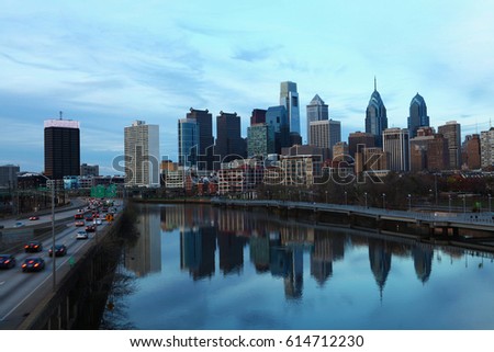 A view of Philadelphia skyline