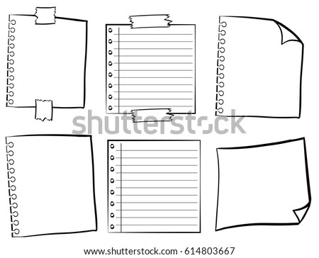 Paper templates in different designs