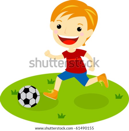 a boy with a football