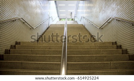 Stairs from subway.