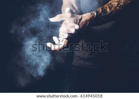 Young athlete practicing training
 Royalty-Free Stock Photo #614945018