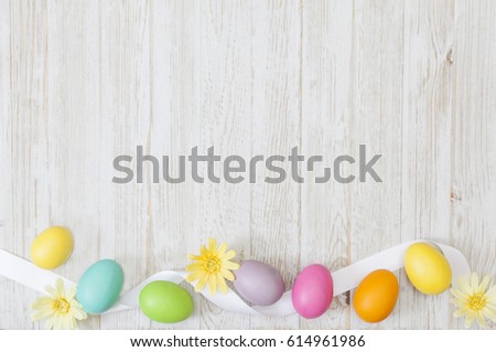 Easter Eggs Spring Background Royalty-Free Stock Photo #614961986