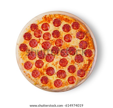 Pizza pepperoni. This picture is perfect for you to design your restaurant menus. Visit my page. You will be able to find an image for every pizza sold in your cafe or restaurant.  