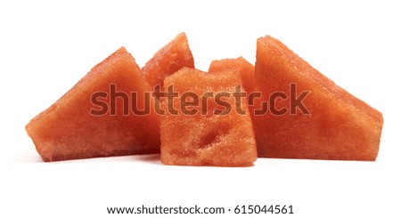 Isolated watermelon on a white background.
