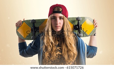 Girl with skate