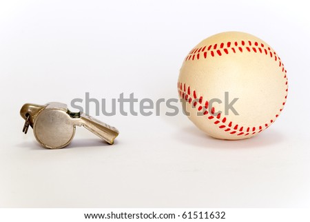 baseball and whistle