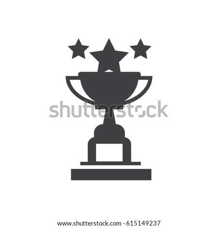 Star Cup trophy Awards vector icons
