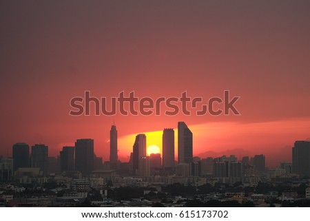 sky and city scape background