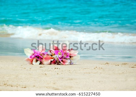 beach wedding bride's bouquet