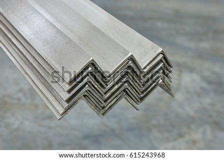 Steel corner detail, factory and profile industry