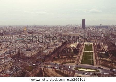 Paris aerial view

