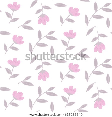 Large pink flowers. wallpaper seamless  flower pattern.  Delicate floral background. graphic print
