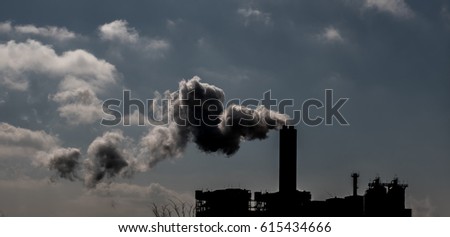 white industrial smoke from the chimney on a blue sky
Smoke comes out of factory chimneys / environment and industry and air pollution, dust, smog, fine dust Royalty-Free Stock Photo #615434666