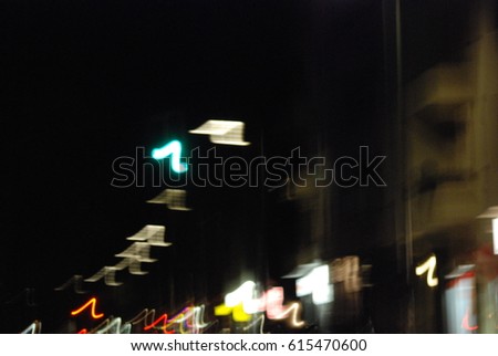 Nocturnal Berlin street light impressions, Germany