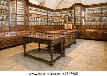 Bratislava - old phramacy by st. Elisabeth order Royalty-Free Stock Photo #61547905