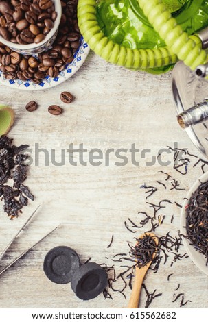 Hookah on a wooden background. Tobacco fruit. Selective focus. 