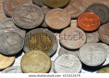 coins of the Thai national currency