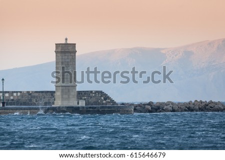 Lighthouse. A beacon on the sea.