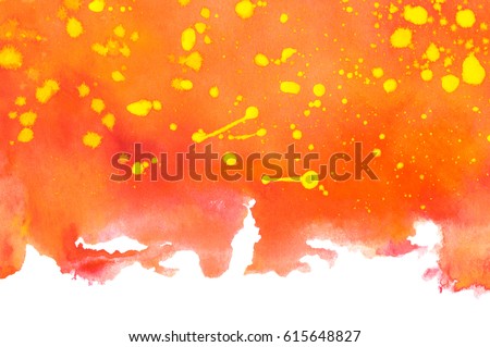 Abstract Isolated Watercolor Background