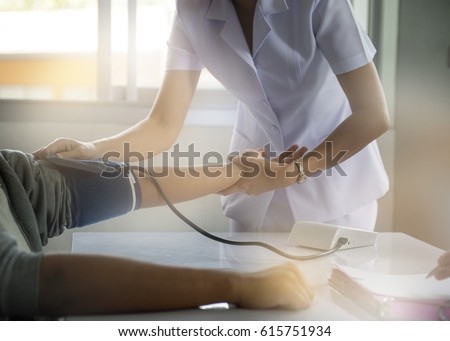Nurse and patient, hospital