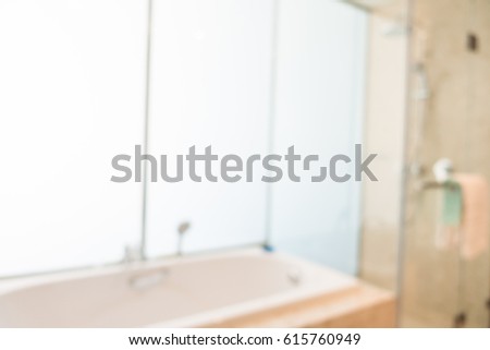 Abstract blur bathroom interior for background