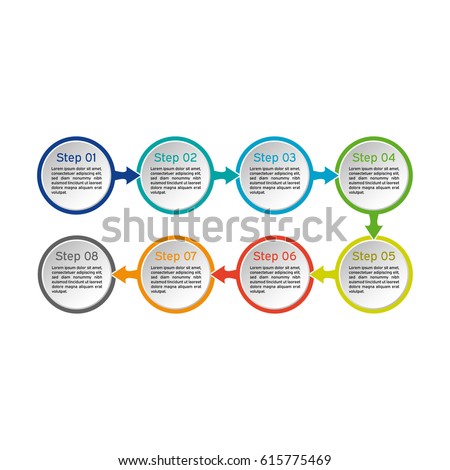 Vector circle infographic. Business diagrams, presentations and charts. Background.