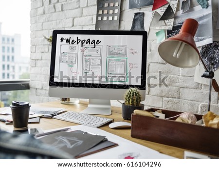 Webpage Content Design Website Icon Royalty-Free Stock Photo #616104296