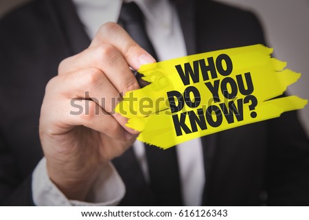 Who Do You Know? Royalty-Free Stock Photo #616126343