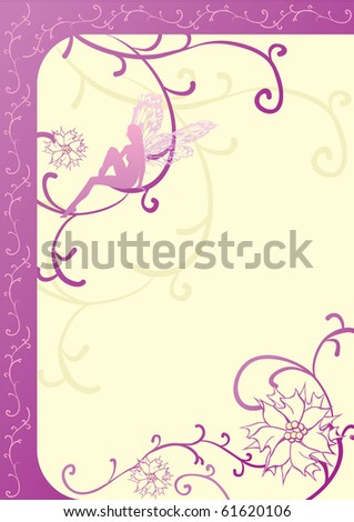 Vintage violet banner
