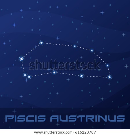 Constellation Piscis Austrinus, Southern Fish