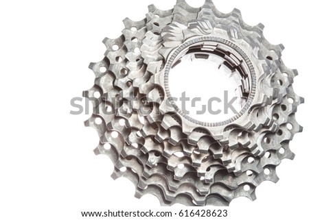 Bicycle titanium cassette spare parts.