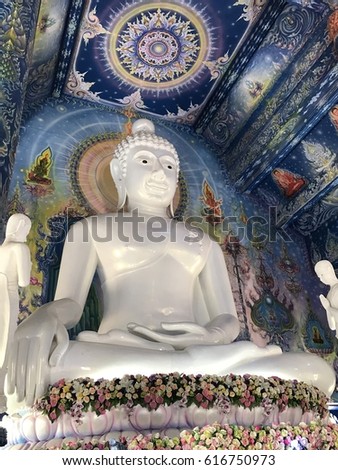 Blue temple thailand