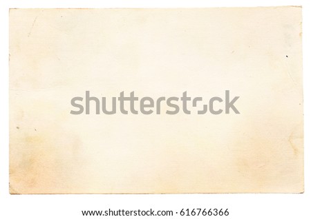 Back of an old photo, vintage paper Royalty-Free Stock Photo #616766366