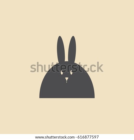 rabbit icon illustration isolated vector sign symbol