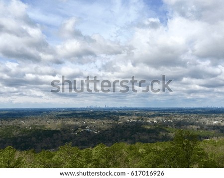 Atlanta view from Stone Mountain, Georgia