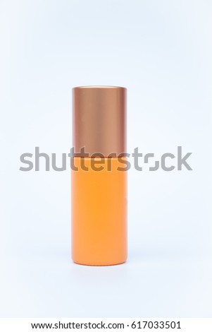 Cosmetic bottle isolated on white background, stock photo