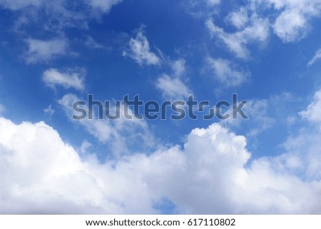 White cloud &  Blue sky
