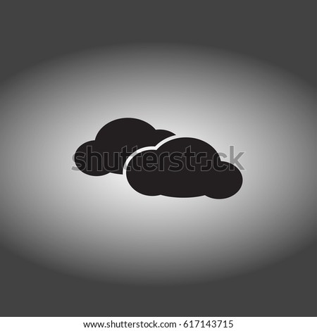 Cloud vector icon. Web design style