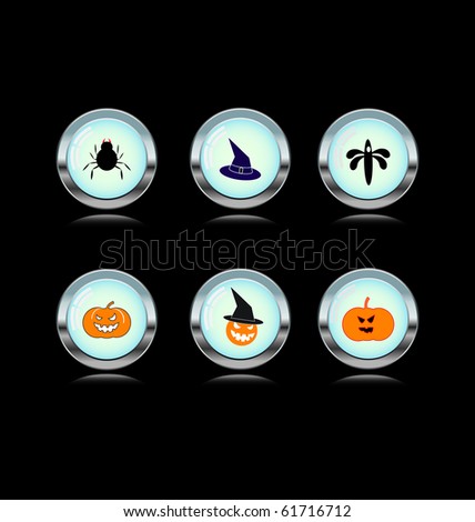 set of halloween`s icons