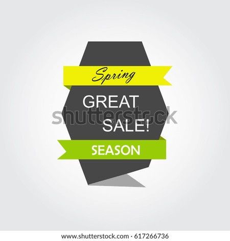Spring great sale season banner