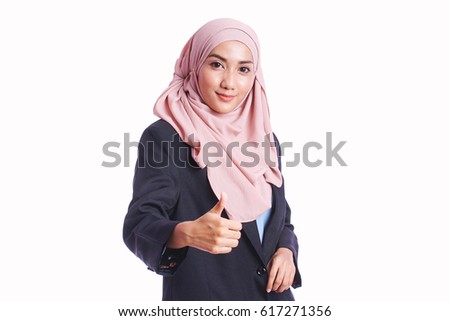Half length portrait of business woman posing with best sign with different body language isolated on white background - business, finance, customer service and studio concept