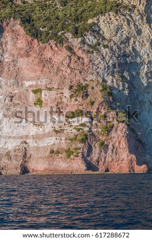 mediterranean cliff, sea cost