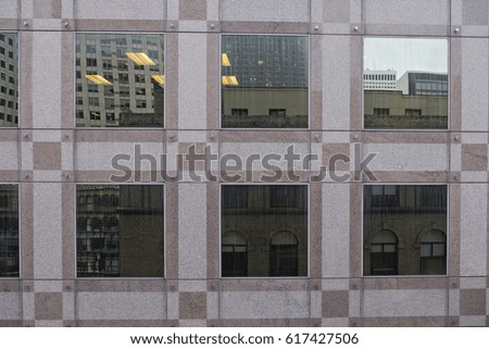 San Francisco Business District Window Reflections