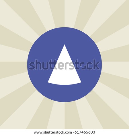 cone icon. sign design. background