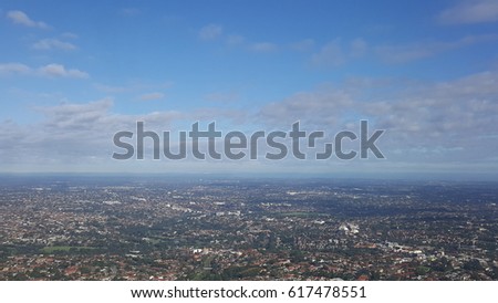 Top view of Sydney town