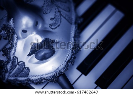 Mask and Piano Keys