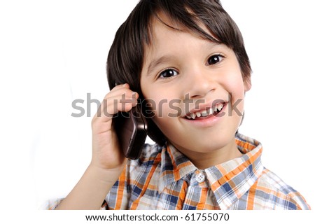 Kid with phone