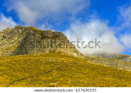 Montenegro. Durmitor National Park.  Durmitor is a mountain and the National Park called on it. The highest point is Mount Bobotov Kuk-2522 m height.
