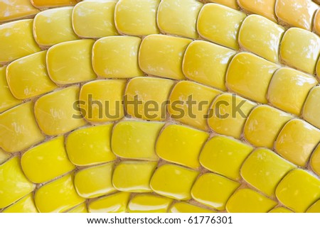 texture of yellow mosaic