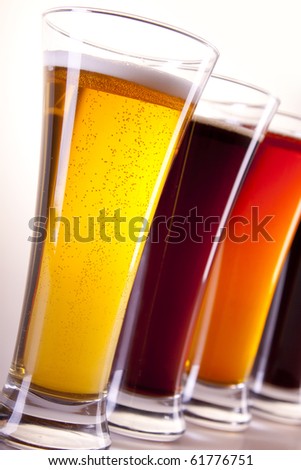 All colors of beer